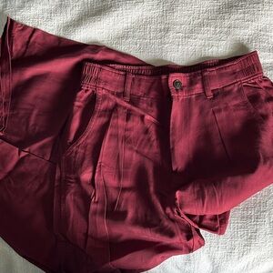 Madewell Women's Burgundy Boot Cut Pants